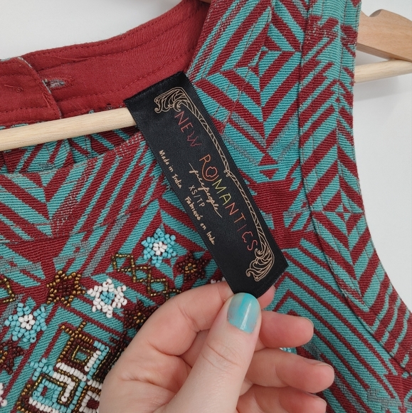 Free People | geometric beaded dress - Picture 8 of 10